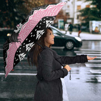 Anglesey Wales Christmas Umbrella Pink Mari Lwyd Welsh Celtic Knot - Wonder Print Shop