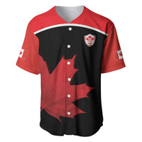 Personalized Canada Soccer Baseball Jersey Maple Leaf and Map Style - Wonder Print Shop