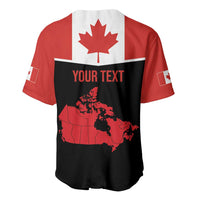 Personalized Canada Soccer Baseball Jersey Maple Leaf and Map Style - Wonder Print Shop