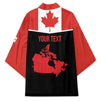 Personalized Canada Soccer Kimono Maple Leaf and Map Style - Wonder Print Shop
