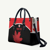 Personalized Canada Soccer Leather Bag Maple Leaf and Map Style - Wonder Print Shop