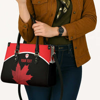 Personalized Canada Soccer Leather Bag Maple Leaf and Map Style - Wonder Print Shop