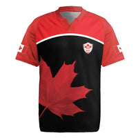 Personalized Canada Soccer Rugby Jersey Maple Leaf and Map Style - Wonder Print Shop