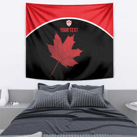 Personalized Canada Soccer Tapestry Maple Leaf and Map Style - Wonder Print Shop