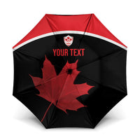 Personalized Canada Soccer Umbrella Maple Leaf and Map Style - Wonder Print Shop