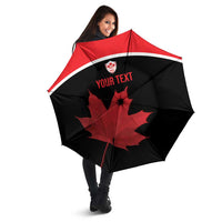 Personalized Canada Soccer Umbrella Maple Leaf and Map Style - Wonder Print Shop