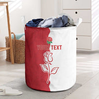 Personalized Rugby England Laundry Basket Red Rose Champions