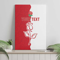 Personalized Rugby England Canvas Wall Art Red Rose Champions