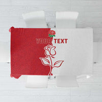 Personalized Rugby England Tablecloth Red Rose Champions