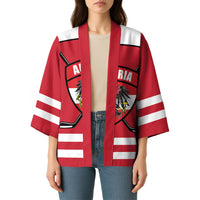 Austria Ice Hockey Custom Kimono Austrian Eagle Shield Red Version