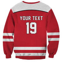 Austria Ice Hockey Custom Sweatshirt Austrian Eagle Shield Red Version