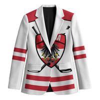 Austria Ice Hockey Custom Blazer Austrian Eagle Shield White Version