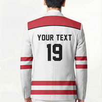 Austria Ice Hockey Custom Blazer Austrian Eagle Shield White Version