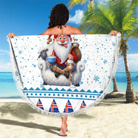 Iceland Christmas Beach Blanket Stekkjastaur Sheep-Cote-Clod - Wonder Print Shop