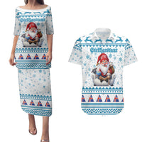 Iceland Christmas Couples Matching Puletasi and Hawaiian Shirt Stekkjastaur Sheep-Cote-Clod LT19