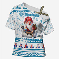 Iceland Christmas Cross Shoulder Shirt Stekkjastaur Sheep-Cote-Clod LT19