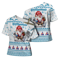 Iceland Christmas Cross Shoulder Shirt Stekkjastaur Sheep-Cote-Clod LT19