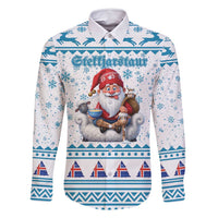 Iceland Christmas Family Matching Long Sleeve Bodycon Dress and Hawaiian Shirt Stekkjastaur Sheep-Cote-Clod LT19