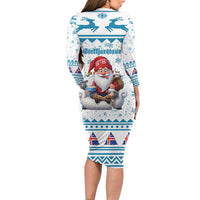 Iceland Christmas Family Matching Long Sleeve Bodycon Dress and Hawaiian Shirt Stekkjastaur Sheep-Cote-Clod LT19