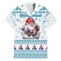 Iceland Christmas Family Matching Off The Shoulder Long Sleeve Dress and Hawaiian Shirt Stekkjastaur Sheep-Cote-Clod LT19