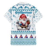 Iceland Christmas Family Matching Off The Shoulder Long Sleeve Dress and Hawaiian Shirt Stekkjastaur Sheep-Cote-Clod LT19