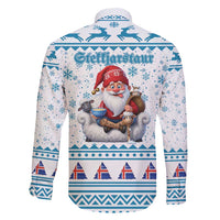 Iceland Christmas Family Matching Short Sleeve Bodycon Dress and Hawaiian Shirt Stekkjastaur Sheep-Cote-Clod LT19