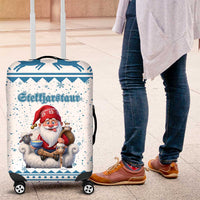 Iceland Christmas Luggage Cover Stekkjastaur Sheep-Cote-Clod - Wonder Print Shop
