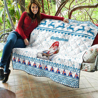 Iceland Christmas Quilt Stekkjastaur Sheep-Cote-Clod - Wonder Print Shop