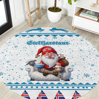 Iceland Christmas Round Carpet Stekkjastaur Sheep-Cote-Clod - Wonder Print Shop