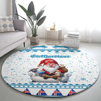 Iceland Christmas Round Carpet Stekkjastaur Sheep-Cote-Clod - Wonder Print Shop