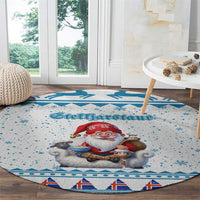Iceland Christmas Round Carpet Stekkjastaur Sheep-Cote-Clod - Wonder Print Shop