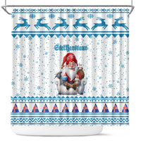 Iceland Christmas Shower Curtain Stekkjastaur Sheep-Cote-Clod - Wonder Print Shop