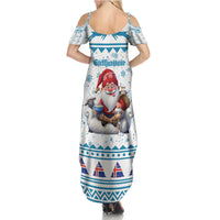 Iceland Christmas Summer Maxi Dress Stekkjastaur Sheep-Cote-Clod LT19