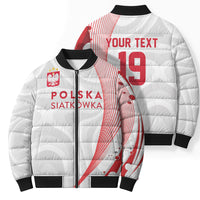 Custom Poland Volleyball 2026 Bomber Puffer Jacket Polska Siatkowka 3 Time Champions