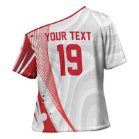 Custom Poland Volleyball 2026 Cross Shoulder Shirt Polska Siatkowka 3 Time Champions