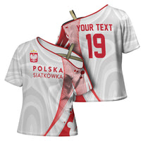 Custom Poland Volleyball 2026 Cross Shoulder Shirt Polska Siatkowka 3 Time Champions