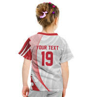 Custom Poland Volleyball 2026 Kid T Shirt Polska Siatkowka 3 Time Champions