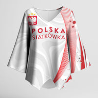 Custom Poland Volleyball 2026 Kimono Sleeve Blouse Polska Siatkowka 3 Time Champions