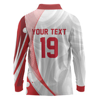 Custom Poland Volleyball 2026 Long Sleeve Polo Shirt Polska Siatkowka 3 Time Champions