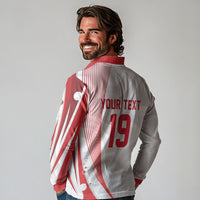 Custom Poland Volleyball 2026 Long Sleeve Polo Shirt Polska Siatkowka 3 Time Champions