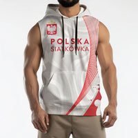 Custom Poland Volleyball 2026 Sleeveless Hoodie Polska Siatkowka 3 Time Champions