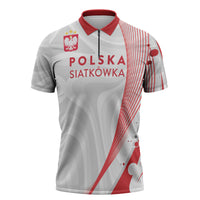 Custom Poland Volleyball 2026 Zipper Polo Shirt Polska Siatkowka 3 Time Champions