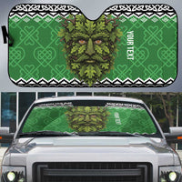 Personalized Anglesey Wales Christmas Auto Sun Shade Green Man Celtic Knot - Wonder Print Shop