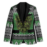 Personalized Anglesey Wales Christmas Blazer Green Man Celtic Knot - Wonder Print Shop