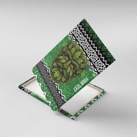 Personalized Anglesey Wales Christmas Canvas Wall Art Green Man Celtic Knot - Wonder Print Shop