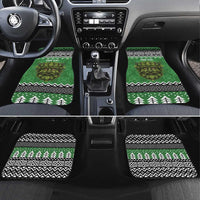 Personalized Anglesey Wales Christmas Car Mats Green Man Celtic Knot - Wonder Print Shop