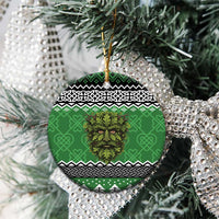 Personalized Anglesey Wales Christmas Ceramic Ornament Green Man Celtic Knot - Wonder Print Shop
