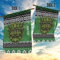 Personalized Anglesey Wales Christmas Garden Flag Green Man Celtic Knot - Wonder Print Shop