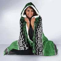 Personalized Anglesey Wales Christmas Hooded Blanket Green Man Celtic Knot - Wonder Print Shop