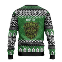 Personalized Anglesey Wales Christmas Ugly Christmas Sweater Green Man Celtic Knot - Wonder Print Shop